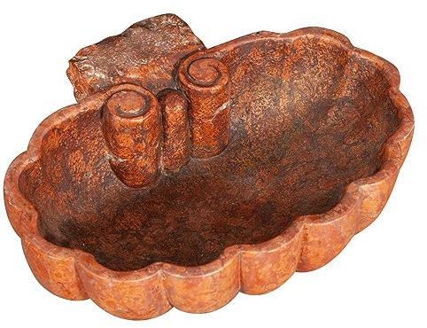 Biscottini Weihwasserkessel aus Marmor 56 x 45 x 17 cm, Sockel für Gartenbrunnen, Waschbecken für den Außenbereich, Stein, Pflanztopf für den Garten groß