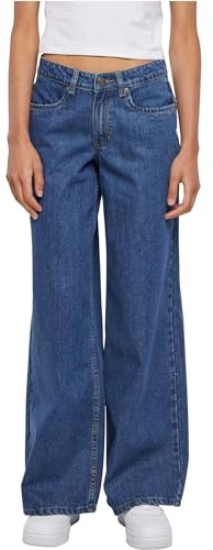 Urban Classics Damen Ladies Mid Waist Wide Denim