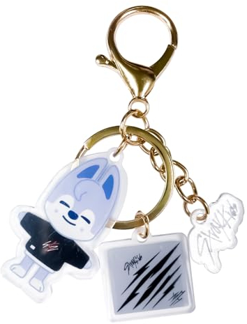 BJPERFMS Portachiavi Skzoo, Stray Kids Keychain, Kawaii Kpop Straykids Gadget Regalo per Wolf Chan Fans