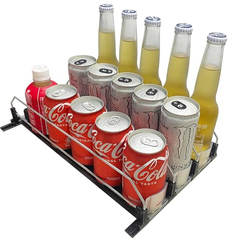 Yositochuan Organizer Bevande Frigorifero,Porta Bottiglie Frigorifero 25 * 38cm,Ideale per Cucina,Dispensa e Frigorifero - Facile Accesso,Installazione Semplice