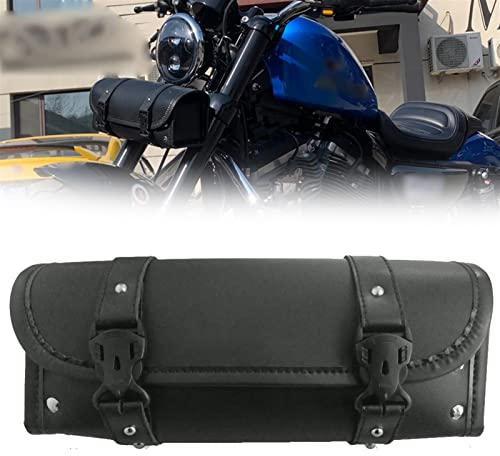 TXCJNIU Zubehör Für H&onda Shadow Spirit Ace Aero Sabre VT600 VT700 VT750 VT1100 VTX 1300 1800 C Motorrad-PU-Leder-Werkzeugtasche