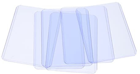 BESTonZON 50 Stück Kartenhülle Doppelseitiger Pvc Clip