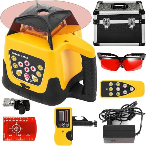 Niveau Laser Rotatif, Niveau Automatique Rouge, Réticule Vertical Et Horizontal, Niveau Laser Automatique