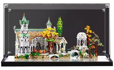 SONNIES Acryl-Vitrine für Lego 10316 Rivendell Castle, staubdichte Box, Aufbewahrungsbox, transparente Box, Displaybox kompatibel mit Lego 10316 (nur Hülle, kein Modell) (3 mm)