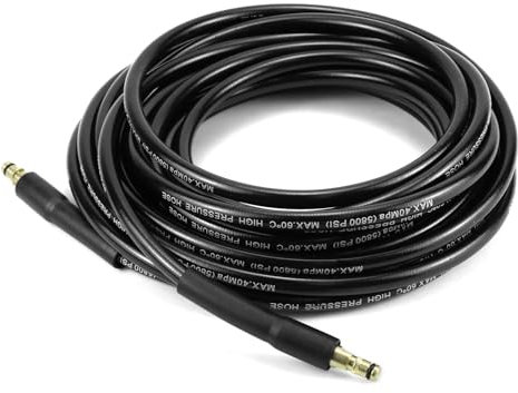 QWORK® 10 Metri Tubo Flessibile ad Alta Pressione para Idropulitrice, Compatibile con Kärcher K2 K3 K4 K5 K6 K7, 400bar / 5800psi