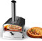 Uniflasy Forno portatile a pellet per pizza da 30,5 cm con rotazione a 360°, forno per pizza a legna per esterni, cortile, campeggio, picnic, patio