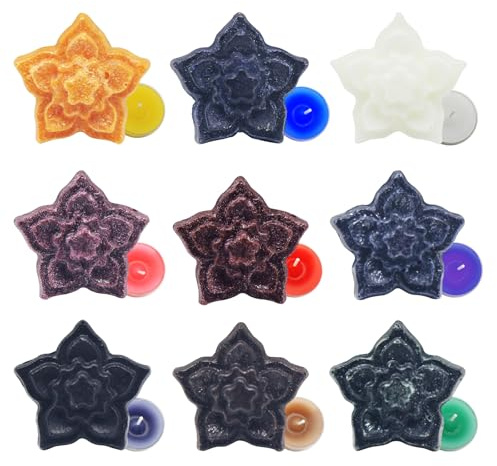 HASAIKA® Colorante para Velas de Soja, Tintes para Hacer Velas, Colorante para Velas Pigmento de Cera en Escamas para Hacer Velas Bricolaje, Forma de flor