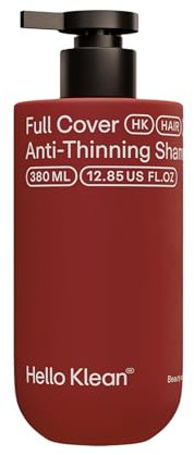 Hello Klean Full Cover Anti-Thinning Shampoo - Repariert durch hartes Wasser verursachte Schäden für weiches und voluminöses Haar - Reinigt von Schmutz, Öl, Mineralien & Chlorrückständen - Mit Biotin