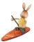 Rudolphs Schatzkiste Osterfigur Stupsi auf Stand up Board bunt Höhe 12cm NEU Surfbrett Osterhase Osterfigur Hoppel Meister Lampe Osterdeko Osterhasenfigur Ostern Korb Osterei Frühling Erzgebirge