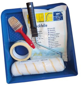 Wandprofi-Komplett-Set 6tlg - Streich-Set - Maler-Set - Renovier-Set - Wandstreich-Set - Heimwerker-Set