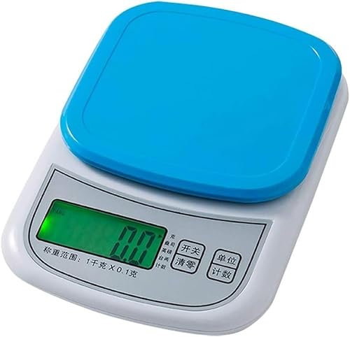 WDWDW per Cucina e Gioielli Bilancia da Cucina Bilancia Alimentare Blu Display Precisione Bilancia Elettronica Digitale Ristorante Casalingo