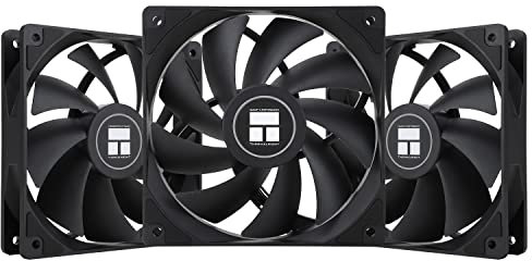 Thermalright TL-C12C-X28 X3,Black Cooling Fan, with 1550RPM Speed,120mm Computer Case Cooler Fan,Case and Liquid Cooler & CPU Cooling,28mm Thickness(Includes 3 fans)