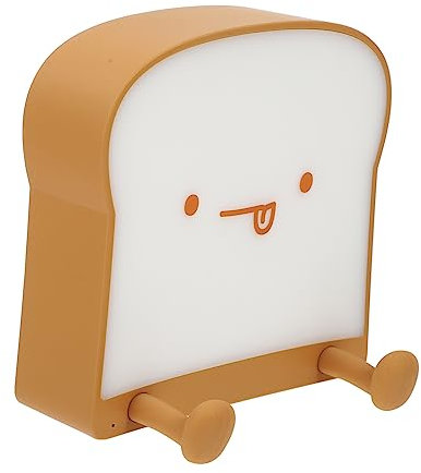 Hemobllo Adorable Dimmable Toast Shape Nachtlampe Für Kinderzimmer Usb-bettlampe Mit Verstellbarer Helligkeit Und Langlebigem Akku Als Dekorative Tischleuchte