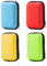 Mrltau 4 Stück Spielkarten Box, Robuste Kartenbox für Spielkarten, Spielkarten Etui für UNO Kartenspiel Phase 10 Kartenspiel Cabo Kartenspiel(Rot + Blau + Gelb + Grün)