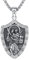 JFASHOP Pendentif Saint Christophe en argent sterling 925 - Collier pour homme - Pendentif Saint Christophe - Médaille religieuse - Bijoux pour femmes et hommes, Extra, Argent, no
