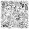 Transparent Black and White Plants Stickers 50Pcs Waterproof Cute Flower Sticker for Laptop Water Bottle Luggage Skateboard Scrapbook Helmet Bike Car,Vinyl Funny Trendy Floral Sticker for Teens Girl