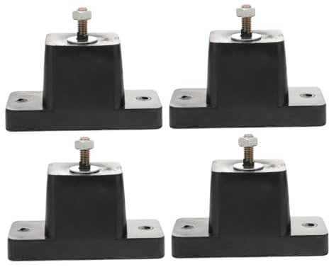 TOPPERFUN 4 Stück stoßabsorbierender Gummi Pads Maschine dämpfungspad klimaanlage zubehör wanddurchführung klimaanlage Gummihalterung der Klimaanlage Halter für Klimaanlage Black
