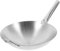 Mikinona 1 Pieza Wok Inoxidable con Revestimiento Antiadherente Cocina Sartén Inducción y Gas Utensilio de Cocina Profesional Restaurantes