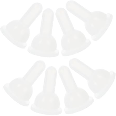 Gatuida 8Pcs Soft Gel Pet Feeding Nipples Replacement for Small Pets Including Lambs Goats Dogs Rabbits White Small Detachable Washable for Daily Use