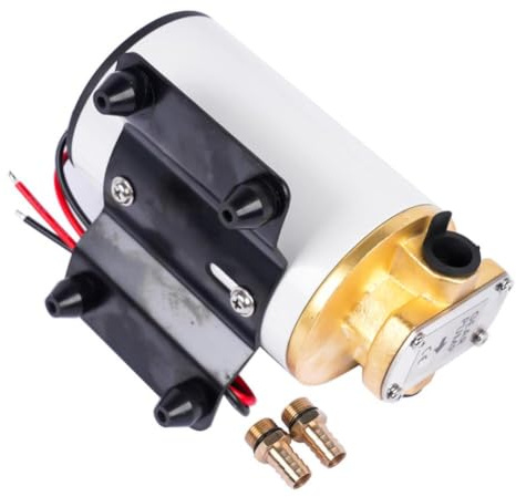 12V Gear Pump 12LPM 3.2GPM Compatible With Lubricants Fuel Oil Transfer