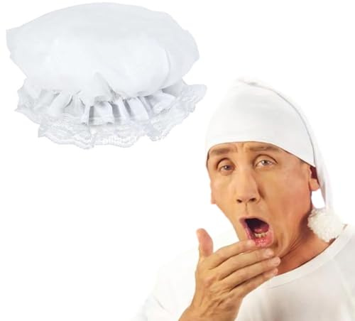 BELOWSYALER Damen-Spitzenkappe, perfekt für Mottopartys, Dienstmädchen, Cosplay, Requisiten, weißer Hut, Krankenschwester, Kopfschmuck, weiche Neugeborenenenkappen