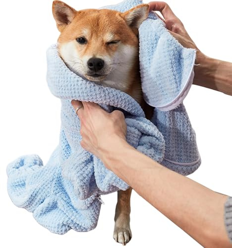 snabbtorkande hundbadrock mjuk, gosig | Hundbadrock för efter duschen, gosig mjuk, extra bekväm, bärbar vick