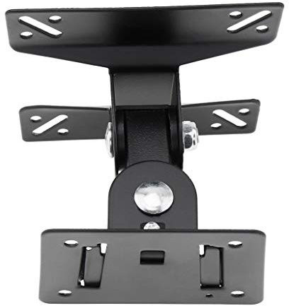 TV Wall Mount Bracket, Universal Adjustable Support for 14-27 Inch Flat Panel LCD LED TVs, 180 Degrees Rotation
