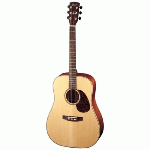 Cort AD810 Gitarre mit Tasche, Naturholz, Seidenmatt