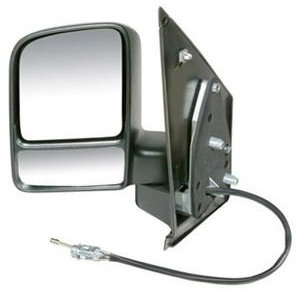 Transit Connect 2002-2009 Door Wing Mirror Manual Black N/S Passenger Left