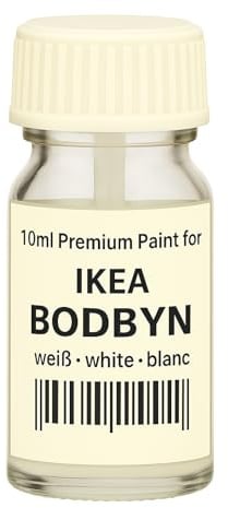 HDO Q-Pen Original© Lackstift passend für IKEA BODBYN weiß – Ausbesserungsstift für Küchenfronten & Möbel – Exakte Farbanpassung – Made in Germany