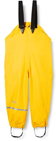 CareTec Rain Overall-PU w/o Fleece Pantaloni Impermeabili, Yellow (324), 86 Unisex-Bambini e Ragazzi