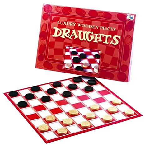 IDEAL | Draughts: traditional board game | Classic Board Games | For 2 Players | Ages 3+