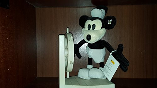 Steiff STEAMBOAT WILLIE schwarz 22cm LED 10000 in 1999 Disbney Showcase Collection Verpackung beschädigt STEIFF 651472