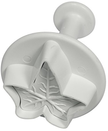 PME IL537 Ivy Leaf Plunger Cutter, Small Size, 15 mm, White