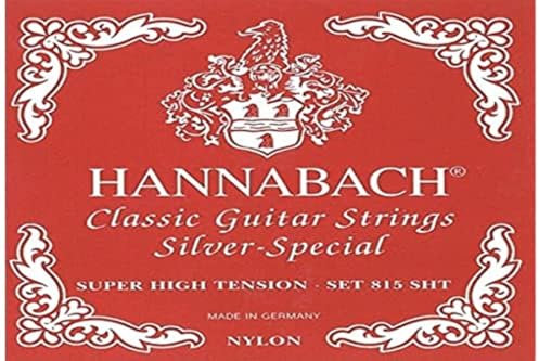 Hannabach Saiten für Klassikgitarre Seire 815 Super High Tension Silver Special (hochwertig, Allzweck-Saite für fast jedes Instrument, Saiten klassische Gitarre, Made in Germany)