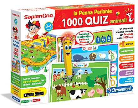 Clementoni 13268 Sapientino 1000 Quiz Animali