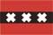 U24 Aufkleber Amsterdam Flagge Fahne 12 x 8 cm Autoaufkleber Sticker
