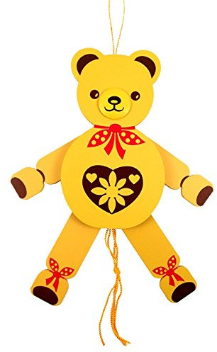 Rudolphs Schatzkiste Holzspielzeug Hampelmann Teddy bunt Höhe=26cm NEU Spielfigur Hampelfigur Holzfigur Holzspielzeug Holzgestaltung Kreativ Spielsortiment Spiele Holz Seiffen Erzgebirge Spie