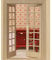 WINOMO 1:12 Puppenhaus-Möbel, hölzerne Außentür, 28 Panel