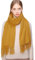 RIIQIICHY Pashmina Schal Gelb Damen Winter Schals Tücher Stola Festlich für Abendkleider Damenschal Winterschal Kuschelig