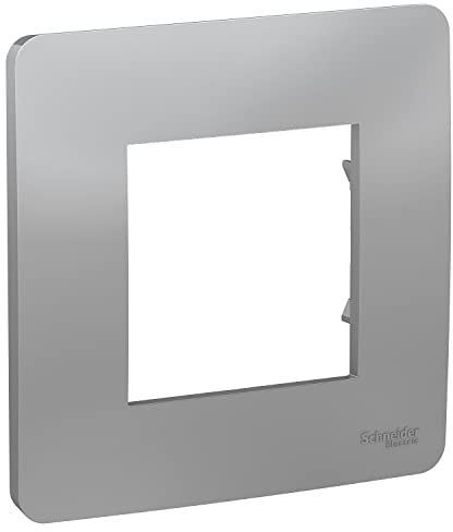 Schneider Electric NU200230 Unica Studio - plaque de finition - Alu - 1 poste
