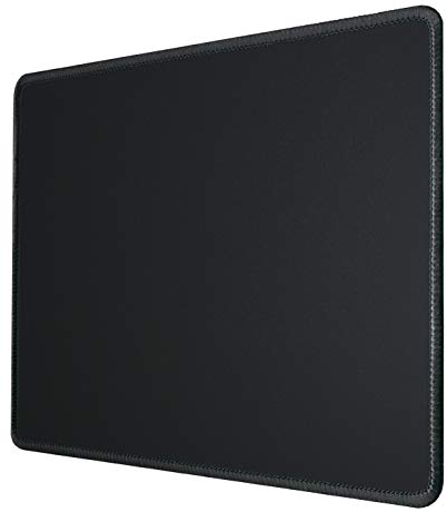 Silent Monsters Mauspad 360 x 250 mm Stoff Mousepad Schwarz - Vernähter Rand, rutschfest & leise, Gaming Büro Office Homeoffice - 36 x 25 cm Mouse Pad Mat - Mausunterlage für alle Maus Arten
