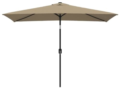 vidaXL Sonnenschirm 300x200 cm Taupe Ampelschirm Marktschirm Gartenschirm