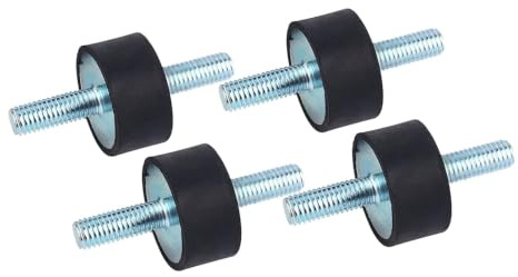 4 PCS 30 * 15 M8*23 Rubber Bobbin Mount Anti Vibration Mounts Shock Absorber Rubber Isolator Mounts with Double Screw Studs