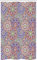 ABAKUHAUS Blatt Schmaler Duschvorhang, Bunter Mandala Paisley, Badezimmer Deko Set aus Stoff mit Haken, 120 x 180 cm, Blau Lila