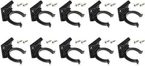 x10 Kitchen Kick Board Plinth Clips & Bracket Fits 30-31mm Diameter + 20 Screws