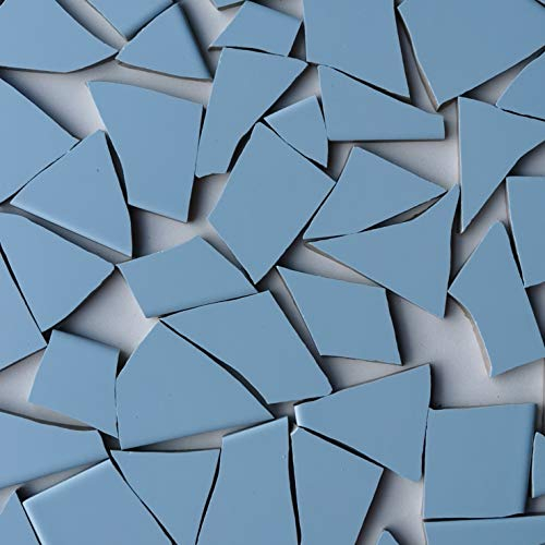 Fliesenbruch frostfest verschiedene Mixe Mosaik Bruchfliesen (1.0, hellblau K003)