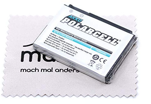 Batteria di ricambio adatta per BlackBerry 8900 9500 Storm 9520 9530 9550 9630 9650 Bold (sostituisce la batteria originale D-X1) Polarcell con panno per la pulizia del display mungoo