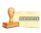 Stempel Aufgegessen - Holzstempel - 49 x 9 mm