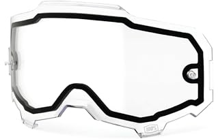 100% MÁSCARAS ARMEGA Ersatz – Dual-Paneele, klare Linse